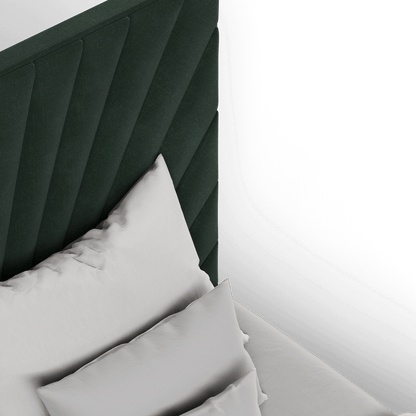 Lucia Bed With High Refined Headboard