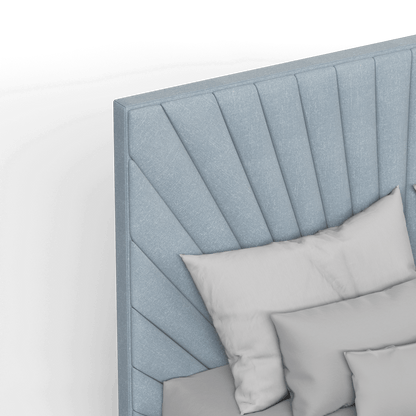 Lucia Bed With High Refined Headboard