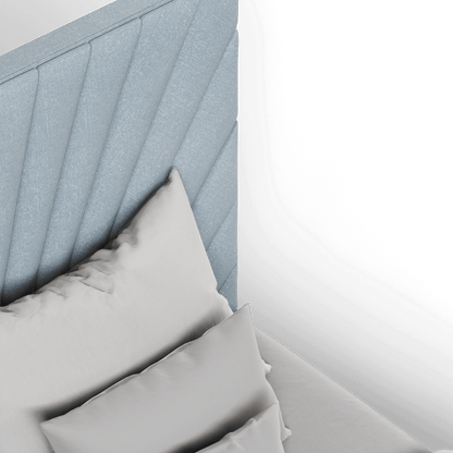 Lucia Bed With High Refined Headboard