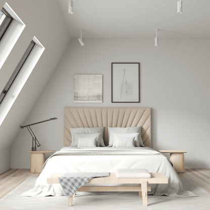 Lucia Bed With High Refined Headboard