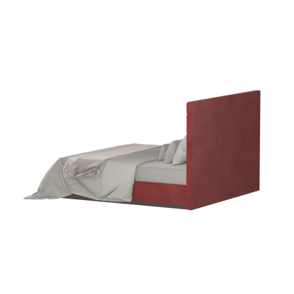 Lucia Bed With High Refined Headboard