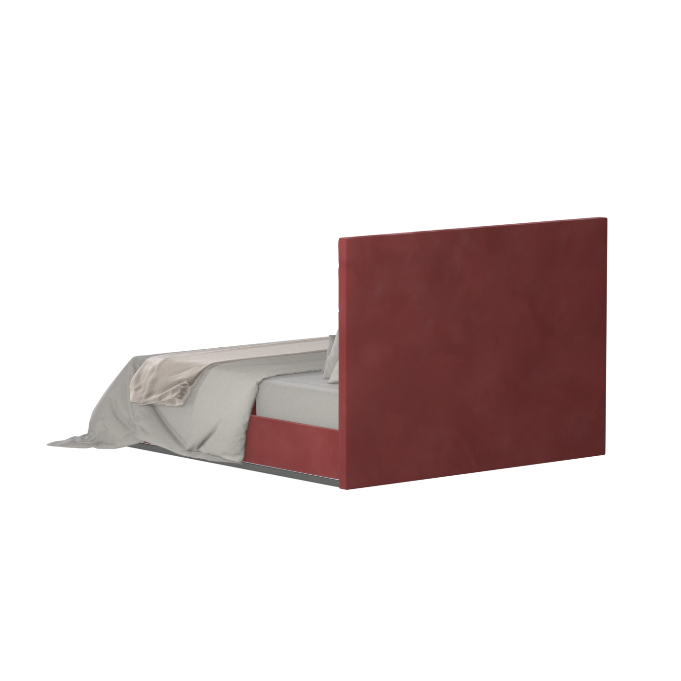 Lucia Bed With High Refined Headboard