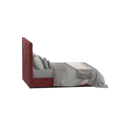 Lucia Bed With High Refined Headboard