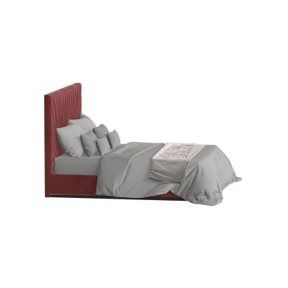 Lucia Bed With High Refined Headboard