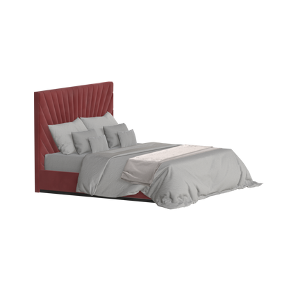Lucia Bed With High Refined Headboard