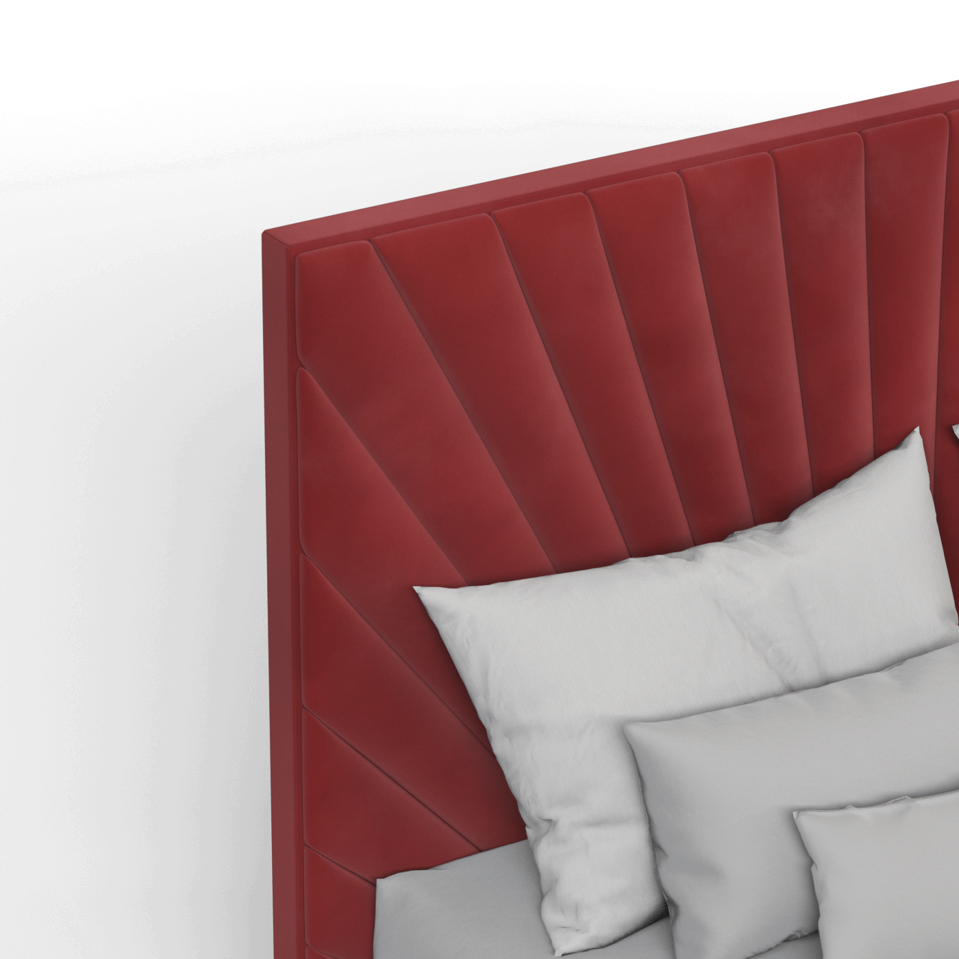 Lucia Bed With High Refined Headboard