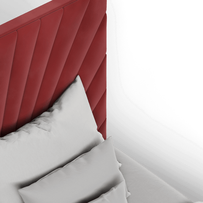 Lucia Bed With High Refined Headboard