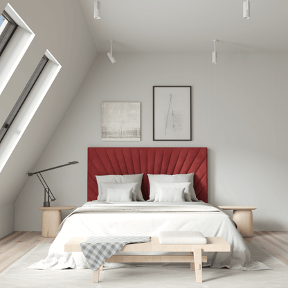 Lucia Bed With High Refined Headboard