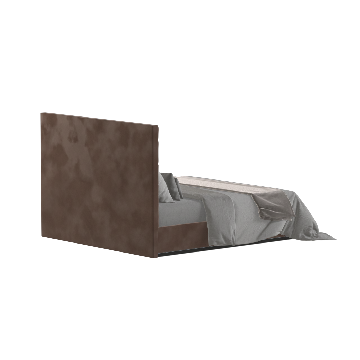 Lucia Bed With High Refined Headboard