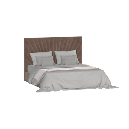 Lucia Bed With High Refined Headboard