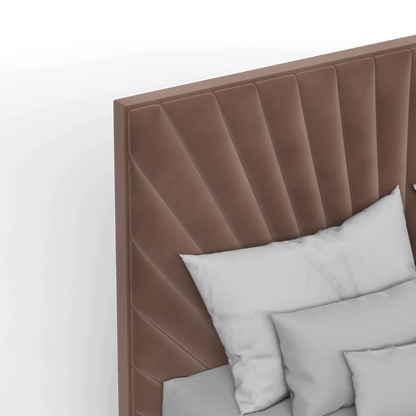 Lucia Bed With High Refined Headboard