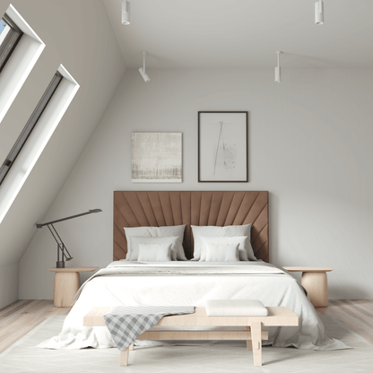 Lucia Bed With High Refined Headboard