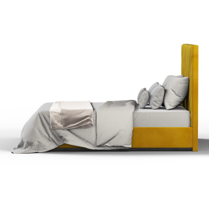 Lucia Bed With High Refined Headboard