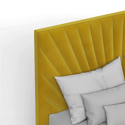Lucia Bed With High Refined Headboard