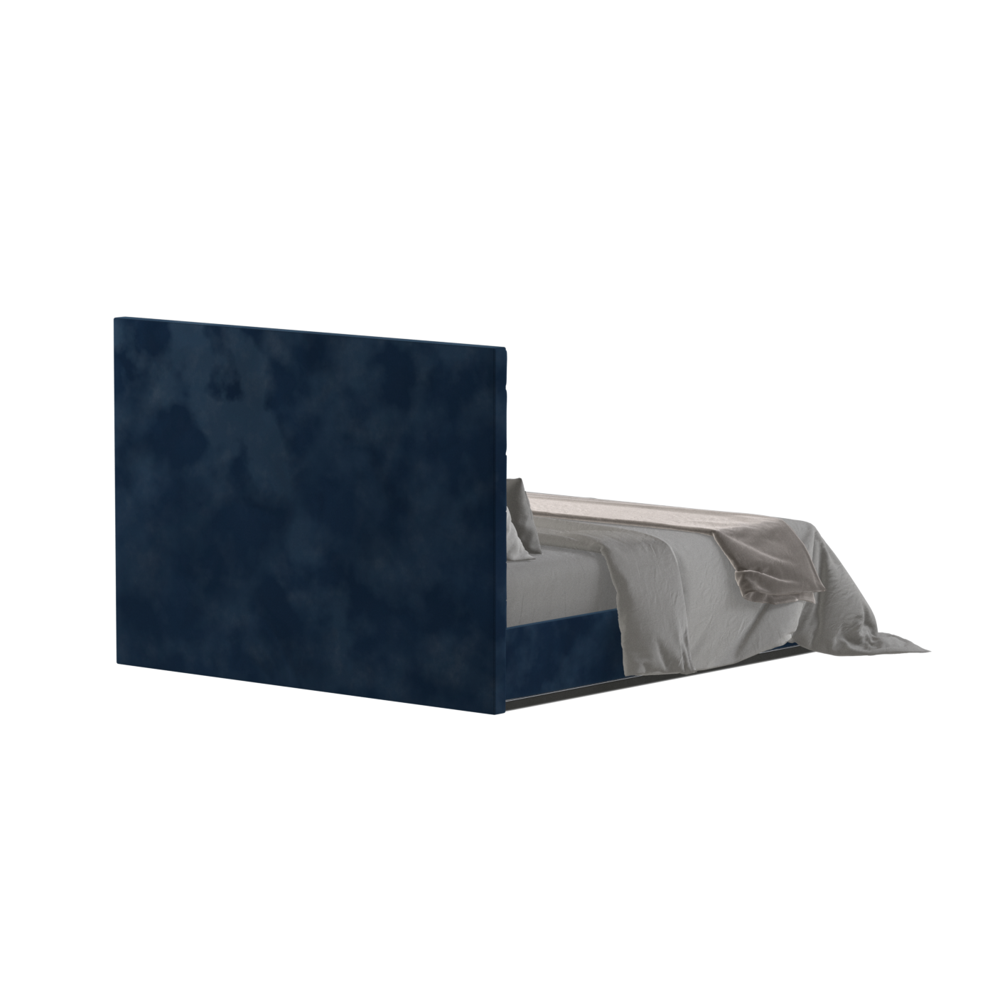 Lucia Bed With High Refined Headboard