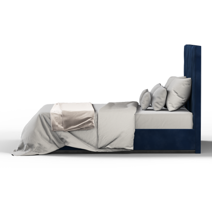 Lucia Bed With High Refined Headboard