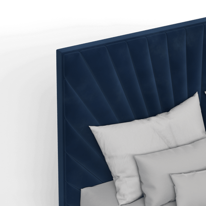 Lucia Bed With High Refined Headboard