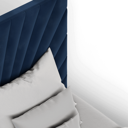 Lucia Bed With High Refined Headboard