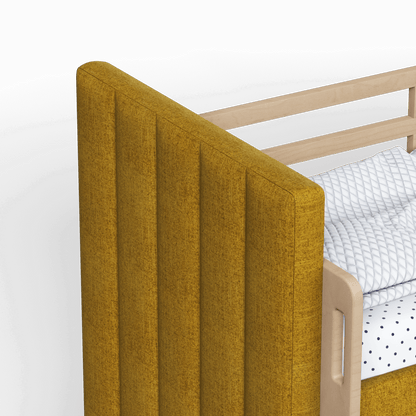 Paolo Bunk Bed with Soft Upholstery and Beechwood Accents