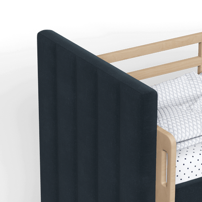 Paolo Bunk Bed with Soft Upholstery and Beechwood Accents