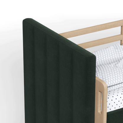 Paolo Bunk Bed with Soft Upholstery and Beechwood Accents