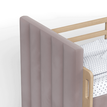Paolo Bunk Bed with Soft Upholstery and Beechwood Accents