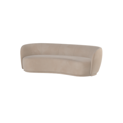 Posh Sofa - Curved Back Sofa with Continuous Base