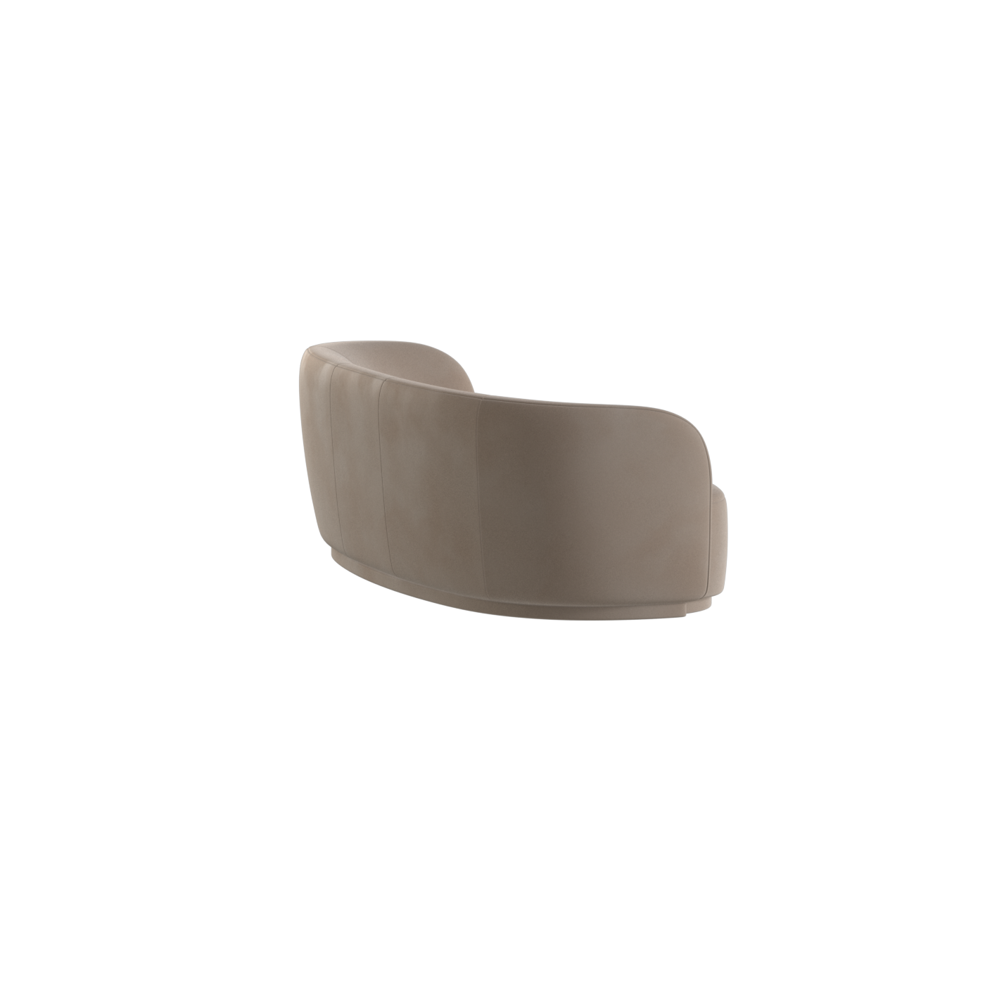 Posh Sofa - Curved Back Sofa with Continuous Base