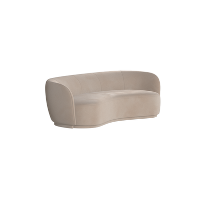Posh Sofa - Curved Back Sofa with Continuous Base