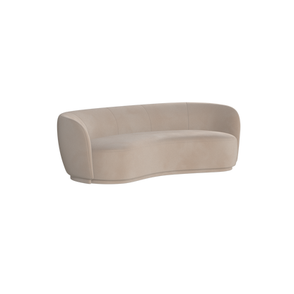 Posh Sofa - Curved Back Sofa with Continuous Base