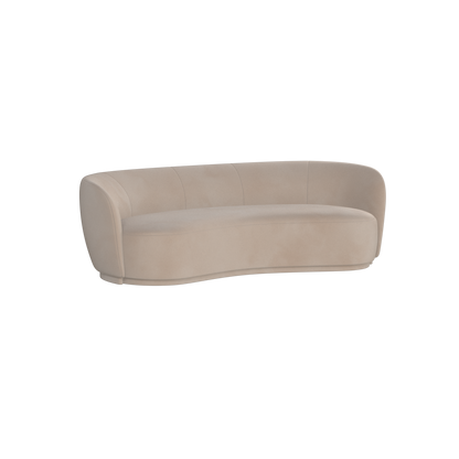 Posh Sofa - Curved Back Sofa with Continuous Base