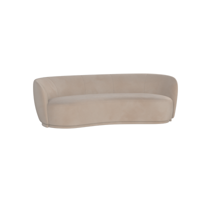 Posh Sofa - Curved Back Sofa with Continuous Base