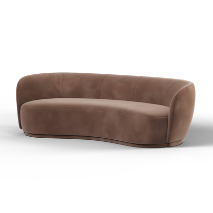 Posh Sofa - Curved Back Sofa with Continuous Base