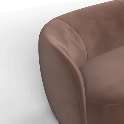 Posh Sofa - Curved Back Sofa with Continuous Base