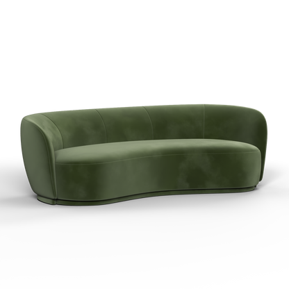 Posh Sofa - Curved Back Sofa with Continuous Base