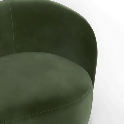 Posh Sofa - Curved Back Sofa with Continuous Base