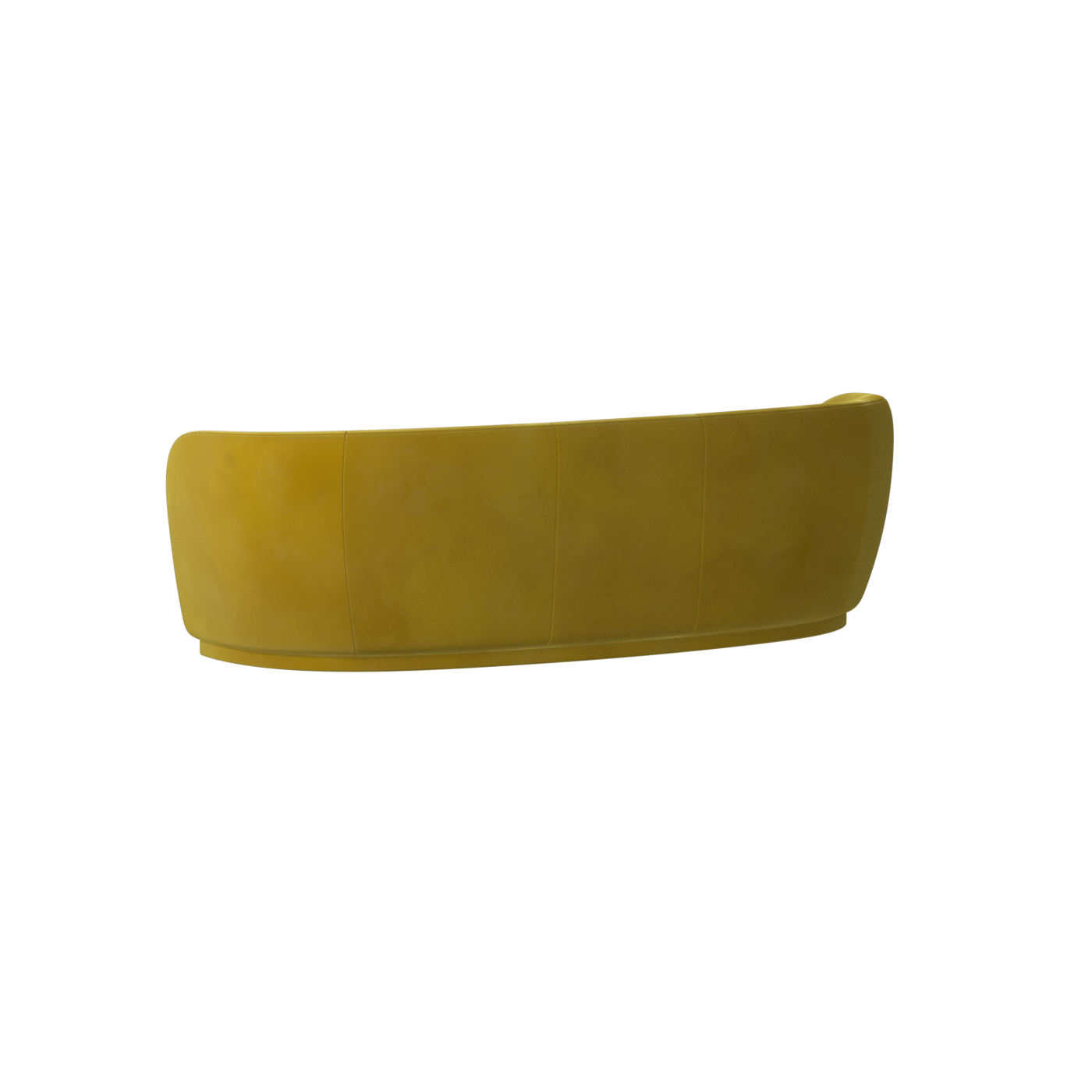 Canapé Posh - Canapé à dossier incurvé avec base continue