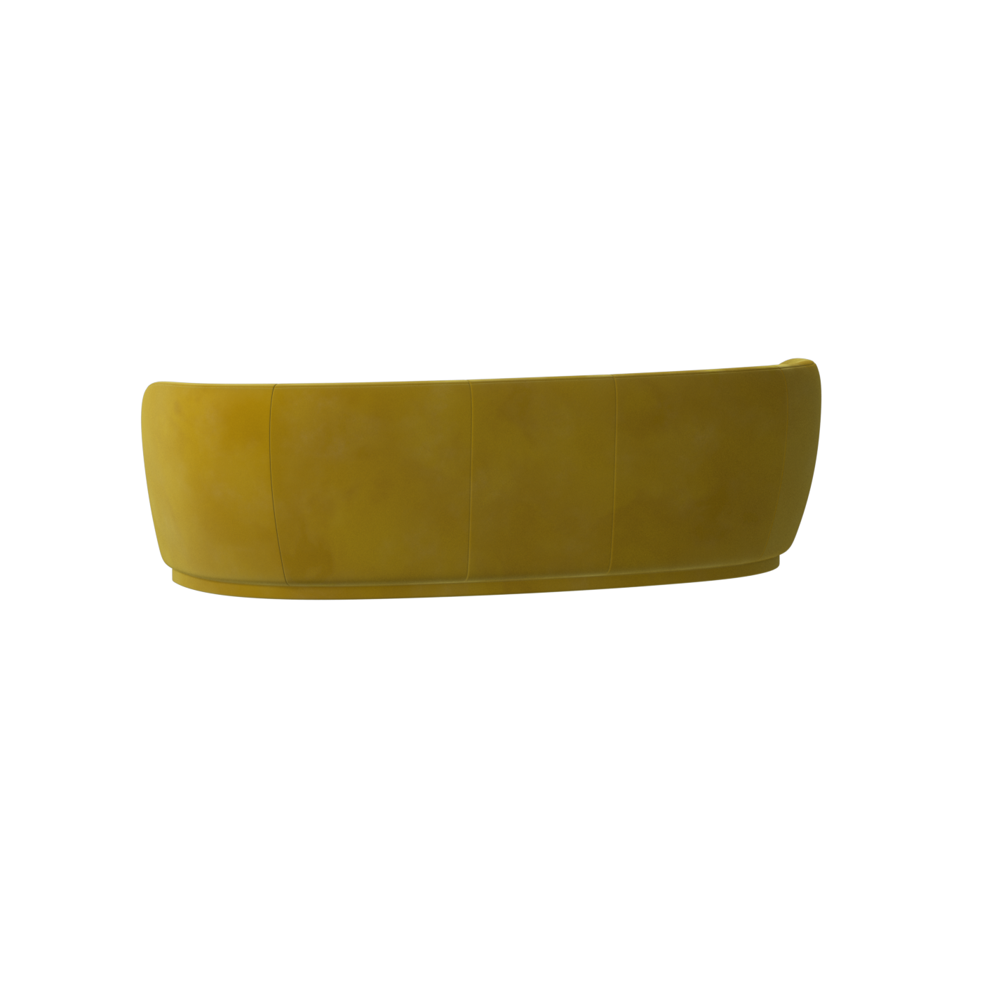 Canapé Posh - Canapé à dossier incurvé avec base continue