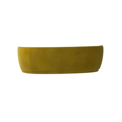 Canapé Posh - Canapé à dossier incurvé avec base continue
