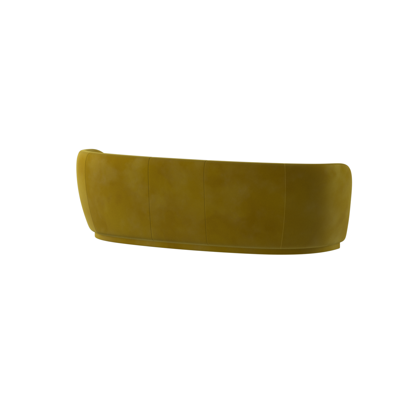 Canapé Posh - Canapé à dossier incurvé avec base continue
