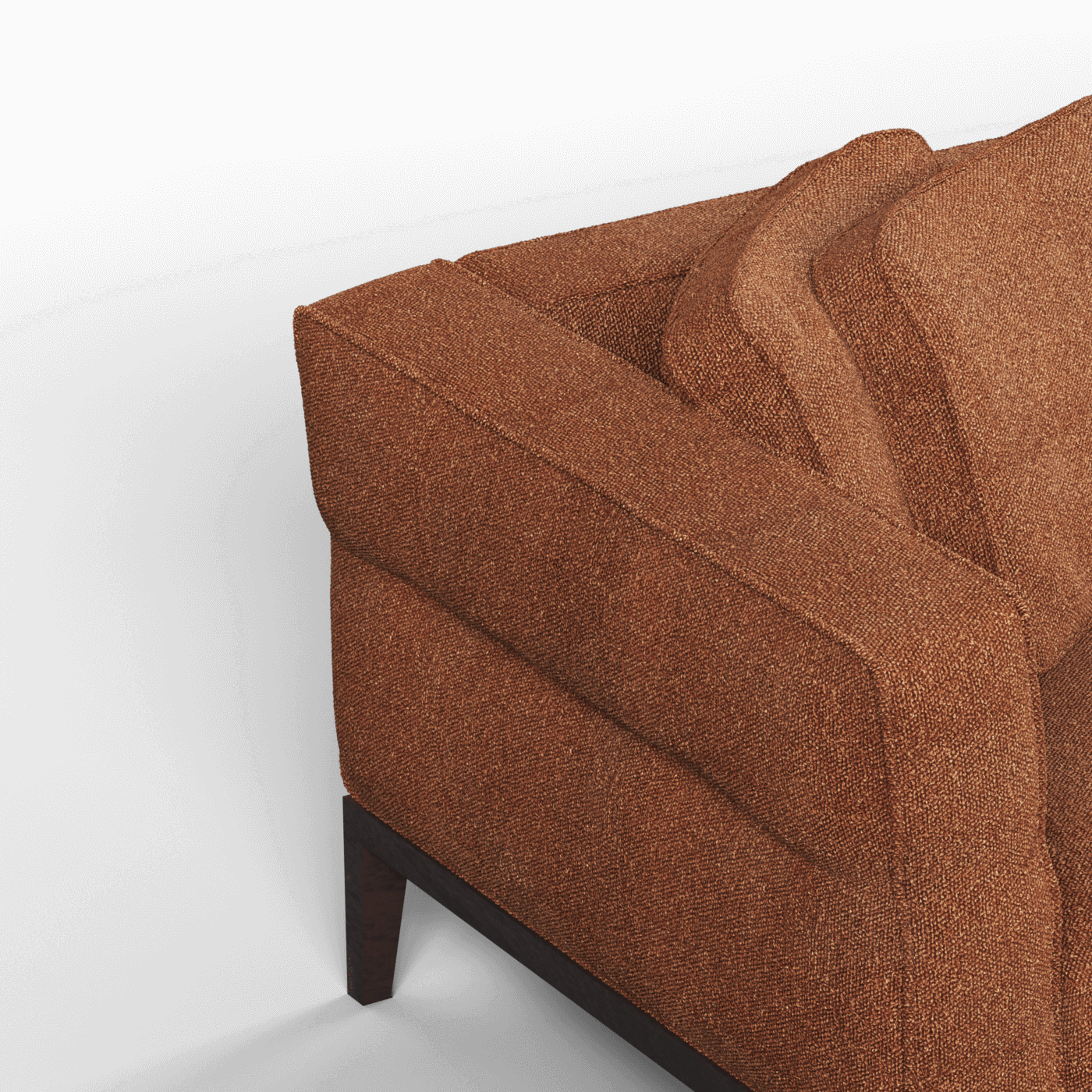 Canapé Regent en tissu d'ameublement sur mesure