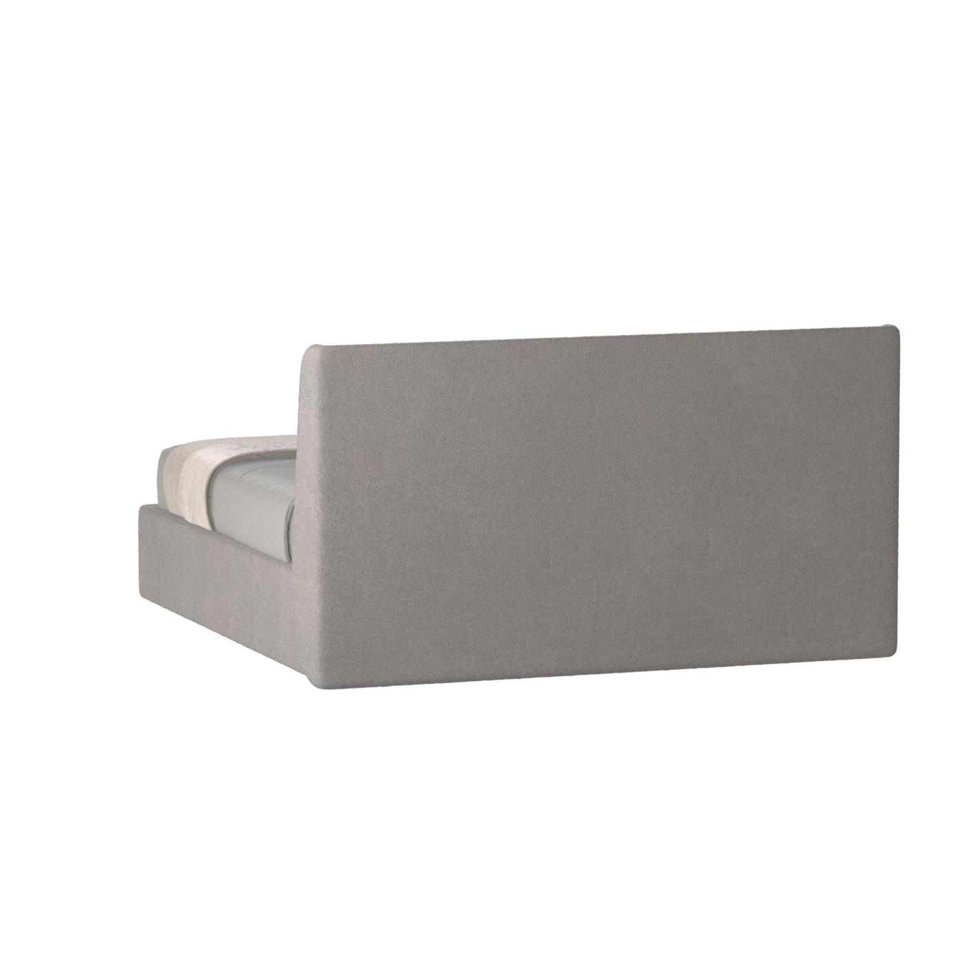 Lit double rembourré Ruby en tissu haut de gamme