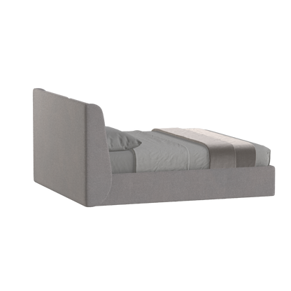 Lit double rembourré Ruby en tissu haut de gamme