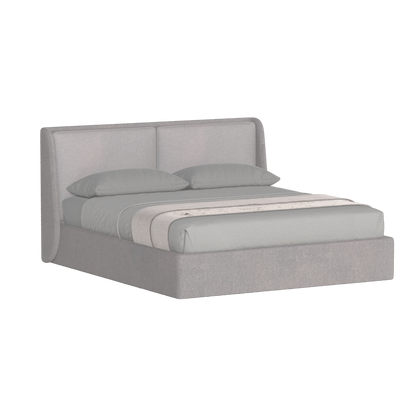 Lit double rembourré Ruby en tissu haut de gamme