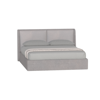 Lit double rembourré Ruby en tissu haut de gamme