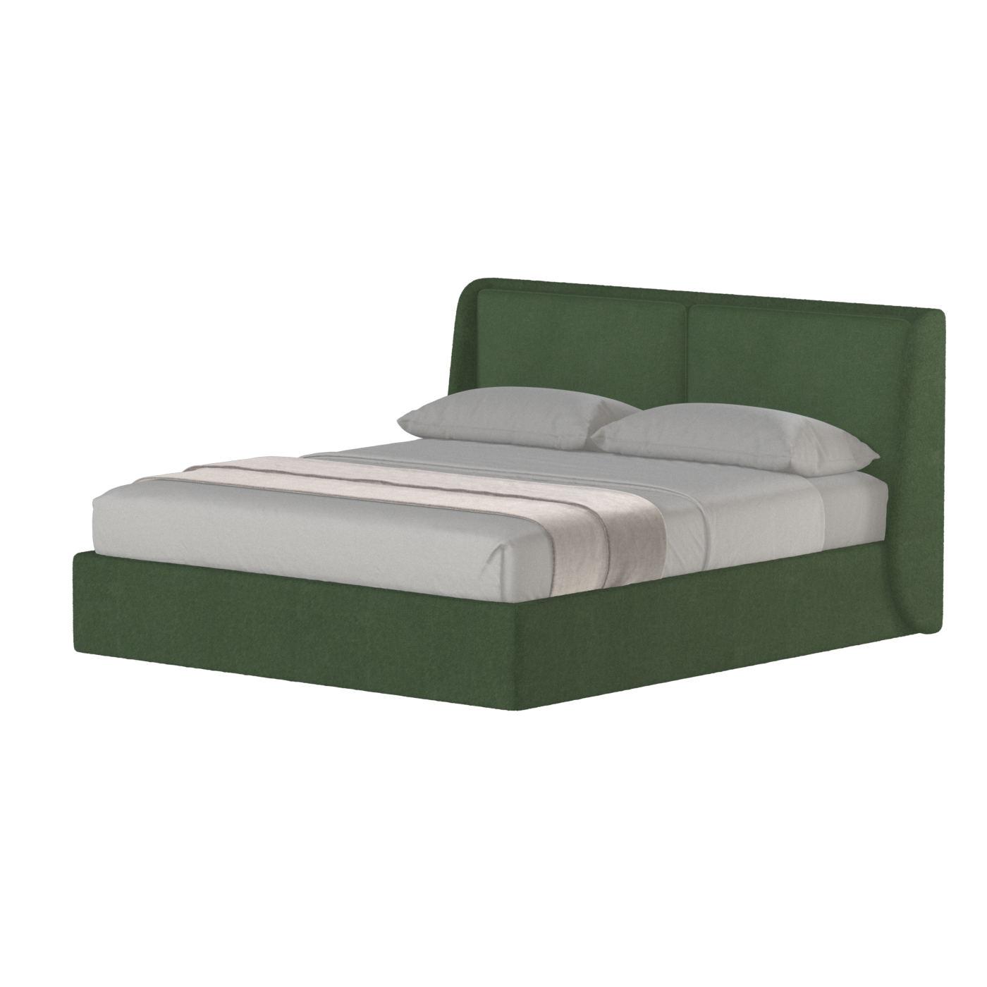 Bett mit weichem Kopfteil Ruby
