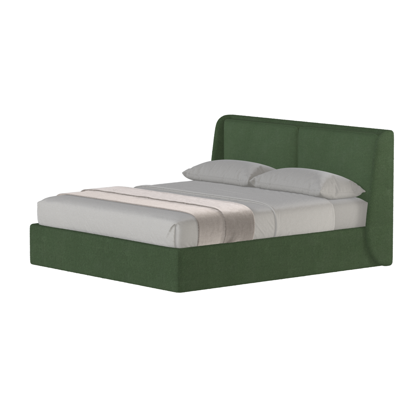 Bett mit weichem Kopfteil Ruby