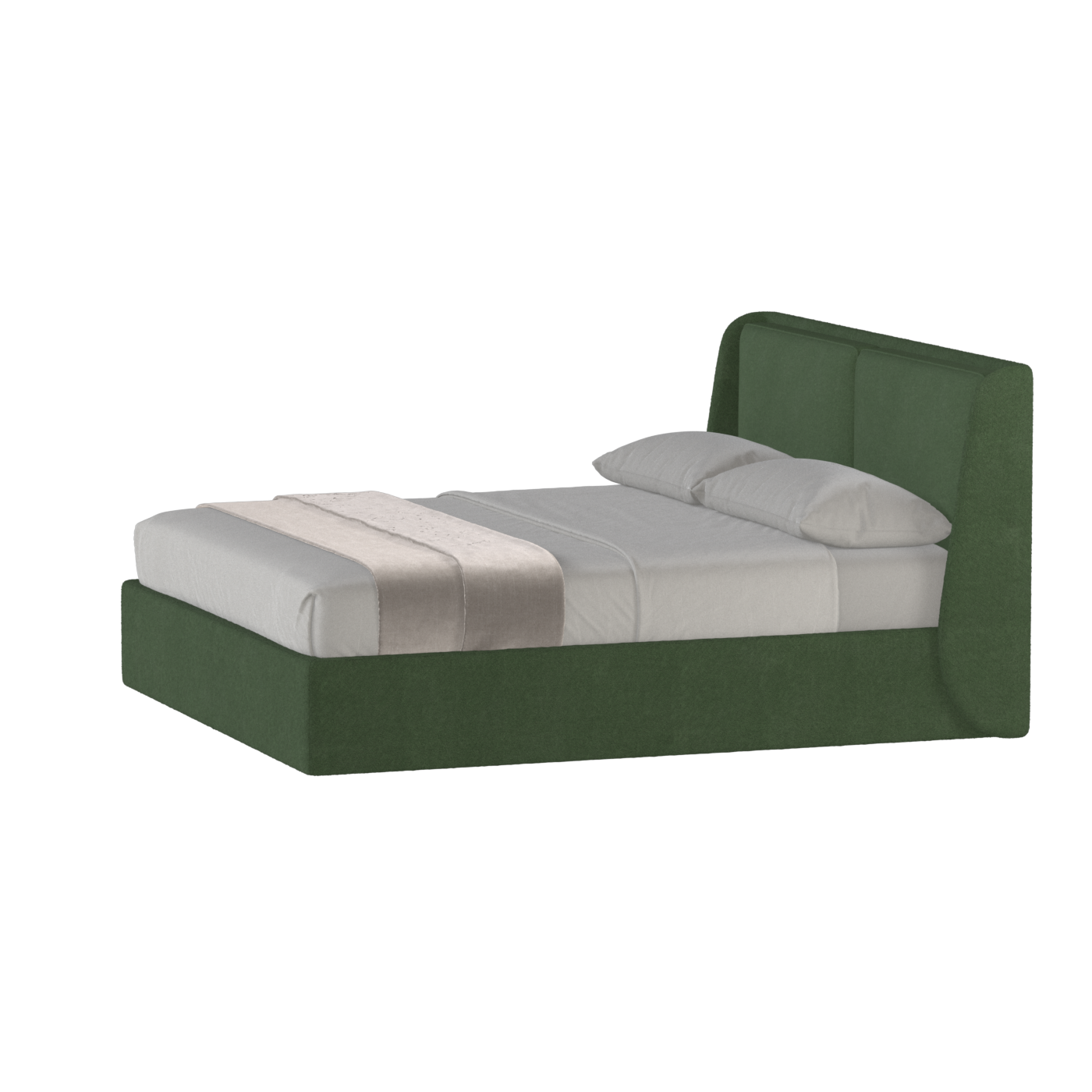 Bett mit weichem Kopfteil Ruby