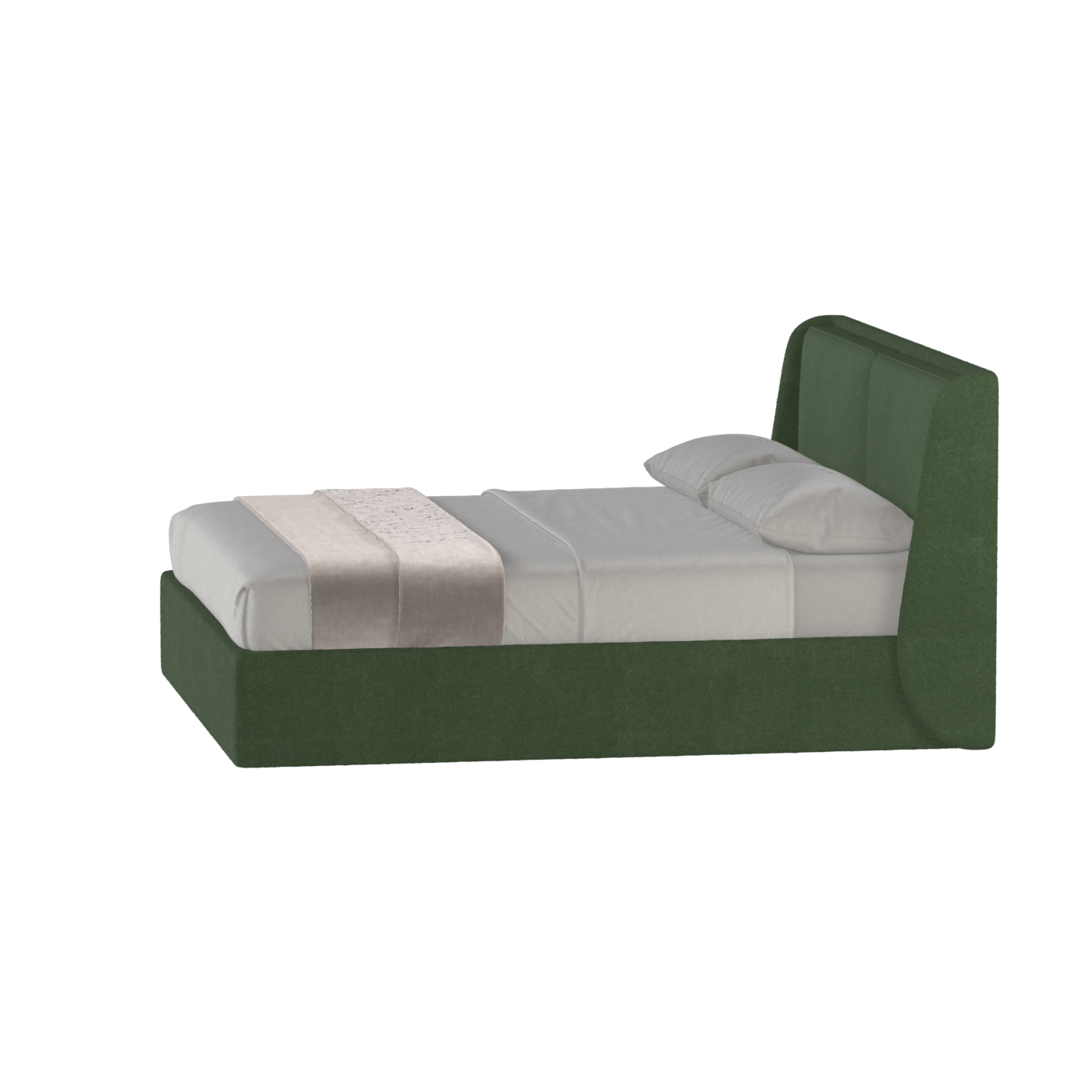 Bett mit weichem Kopfteil Ruby