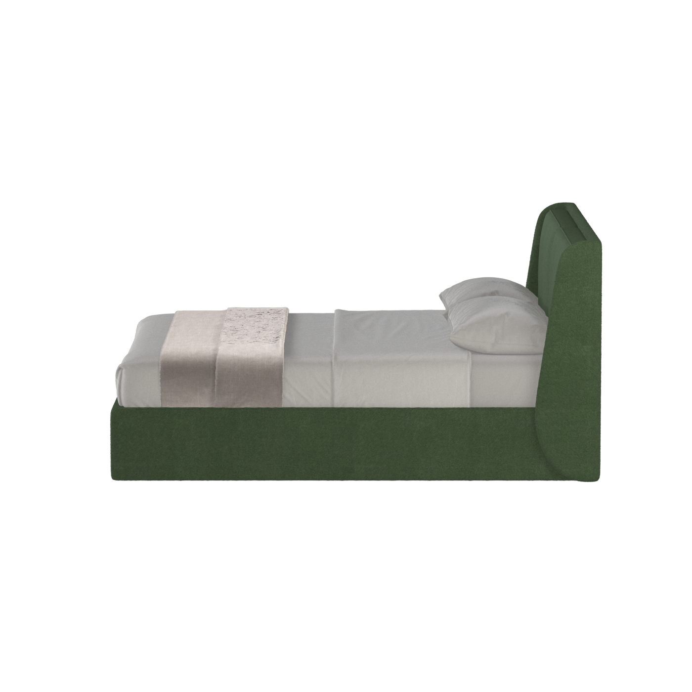 Bett mit weichem Kopfteil Ruby